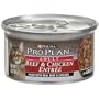 Pro Plan Beef & Chicken Adult Canned Cat Food in Gravy, Case of 24