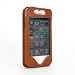 SP322:iPhone4S用カードホルダー付き本革ケース「WALLET SLIM for iPhone4S (タン)」