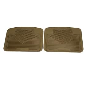 1980-2006 BMW 5 Series (except 525xi) Beige 2 PC Rear All Weather Floor Mats