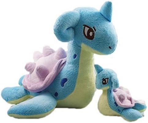 A pair Pokemon Soft Stuffed Plush Lapras Doll Plushies Toy Around 10" &amp; 4.5"