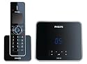 Philips VoIP 8551 DECT-Festnetz & VoIP Telefon (Mobilteil, Ladeschale und Basisstation inkl. AB 30 Min - für Voice over IP und DECT Telefonie-skypen ohne PC)