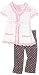 Little Lass Baby-girls Infant 3 Piece Sweater Set with Polka Dots Capri
