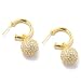 Sterling Silver / Platinum or 18K Vermeil Brilliante Pave Ball Earrings