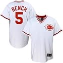 Johnny Bench Jersey - Cinncinati Reds #5 Johnny Bench Replica Home Jersey