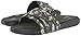 adidas Adissage Grip Slides Sandal, Dark Grey/Base Green/Light Brown, 13 US Unisex Little Kid