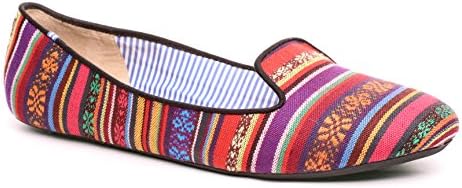 Charles Philip Shanghai Ps-01 9.5 M Raspberry Orange Textile Loafers Shoes