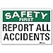 Safety Decal, Reflective Vinyl, 7inHx10inW (2 pieces)