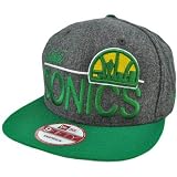 NBA Hardwood Classics Seattle Sonics New Era 9Fifty Flat Bill SnapBack Hat Cap