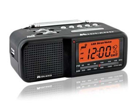 Nanny Cam, Midland Very Small Low Profile Am/fm Clock Radio with Weather Band Alert Nanny Cam (Black N White Camera)