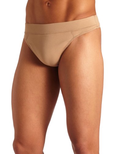 Capezio Men's Padded Thong Dance Belt, Nude, 