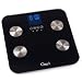 Ozeri Touch 440 lbs Digital Bathroom Scale in Black -- Measures Weight, Body Fat, Hydration, Muscle and Bone Mass with Auto Recognition Technology for 8 Personal Profiles