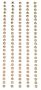 Metal Stickers Nailheads 3mm Round 125/Pkg