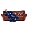Chicago Bears Adult Comfy Throw Blanket with Sleeves