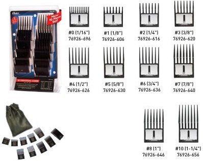 HealthPersonalCare: Oster Universal Clipper Attachment Comb 10 Pc Set  034264409729 