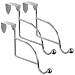 Over the Door Hooks - Silver - Set of 3