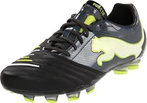 Puma Men's Powercat 1.12 FG Soccer Shoe,Black/Dark Shadow/White/Lime Punch,10 D US