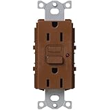 Lutron SCR-15-GFTR-SI Satin Colors 15A GFTR Electrical Socket Receptacle, Sienna