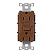 Lutron SCR-15-GFTR-SI Satin Colors 15A GFTR Electrical Socket Receptacle, Sienna