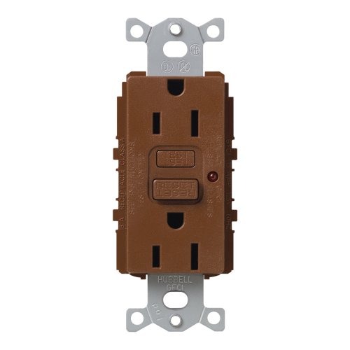 Lutron SCR-15-GFTR-SI Satin Colors 15A GFTR Electrical Socket Receptacle, Sienna