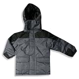 Sportier - Toddler Boys Winterweight Coat, Charcoal Grey