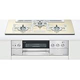 Rinnai RHS71W15G23V3C-STW-LP クリアホワイトゴールド デリシア [ビルトインコンロ (プロパンガス用・左右強火力・3口・AC100V電源・幅75cm)]
