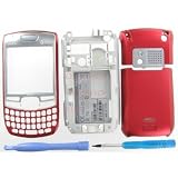 New OEM Original Palm PalmOne Treo AT&T Cingular 680 Full Complete Housing Faceplate Case Cover Battery Back Door Antenna Red Color