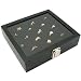Search : Glass Top Display Case 36 Slot Ring Insert Liner New