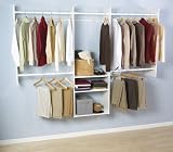 Easy Track RB1460 4-to-8-Foot Deluxe Tower Closet, White