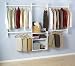 Easy Track RB1460 4-to-8-Foot Deluxe Tower Closet, White
