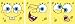 Kitchen & Housewares : Decofun, Spongebob Art Squares, Self Adhesive Stickers, Set of 3