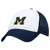 Nike Michigan Wolverines Navy Blue Meshy Swoosh Flex Fit Hat