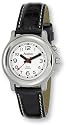 Avalon Ladies EZC Low Vision One Button Talking Watch, Silver-Tone w/ Leather Strap # 2607L-1B