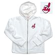 Cleveland Indians MLB Girls "Lucky" Full Zip Hooded Jacket (White)