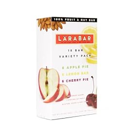 Larabar Bars Variety Pack Of Cherry Pie, Apple Pie, And Lemon Bar, 1.6-Ounce Bars (Pack of 18)