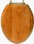 Tools & Hardware : Sanderson Plumbing #NVP1000E Oak ElongAsh ToiletSeat