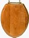 Sanderson Plumbing #NVP1000E Oak ElongAsh ToiletSeat