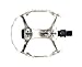 VP Components VP-747 Bear Cage Trap Old School BMX Pedal, Silver, 1/2-Inch