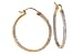 14K Yellow Gold and .25 ctw Diamond Inside Out Earrings