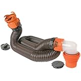 Camco 39761 RhinoFLEX 15' RV Sewer Hose Kit with Swivel Fittings