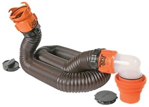 Camco 39761 Rhino Flex 15-Feet RV Sewer Hose Kit with Swivel Fittings