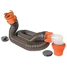Camco 39761 RhinoFLEX 15' RV Sewer Hose Kit with Swivel Fittings