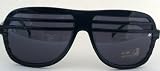 NEW HALF LENSE SHUTTER SHADES HIP HOP SUNGLASSES BLACK w LENSE