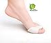 Rami Naturals Gel Toe Separators- Bonus Beauty Recipes - Bunion Spacers Straightener Corrector (White)