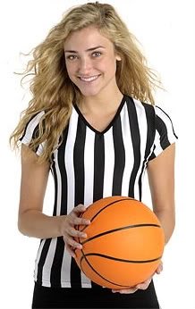 V-Neck Sports Bar Referee Uniform Shirt for Women