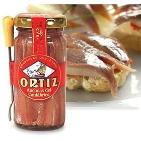 Ortiz Anchovy Fillets in Oil 95 Gram Jar