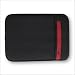 Neoprene Netbook Flip Top Skin Fit Sleeve (Black/Red) Acer Aspire One AO751h-1522 11.6-Inch Netbook