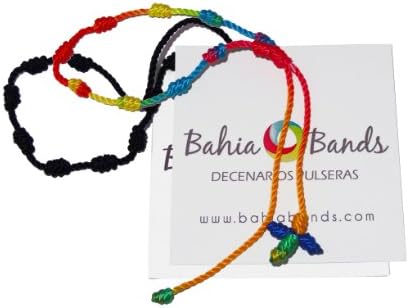 Decenarios Rosary Knotted Cross Bracelets Wish Pack of 12 Pulseras