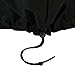 Sunnydaze Round Outdoor Fire Pit Cover - Weather-Resistant Heavy-Duty PVC with Drawstring Closure - Black - 58-Inch