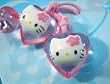 Hello Kitty Pink Hearts Pony Tail Holder