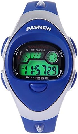 Watchpl Waterproof Digital Sports Watch Kids Electronic Watches for Boys Girls Blue